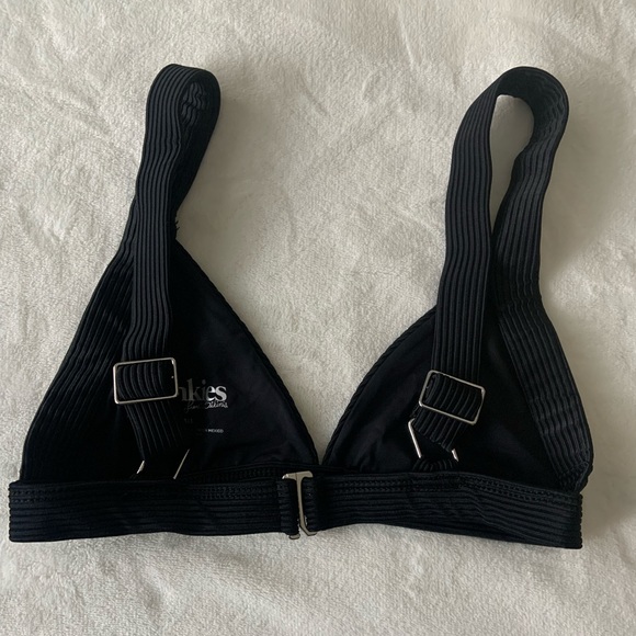 Frankie’s Bikinis Ribbed Top - Black - Size Small - Picture 2 of 5